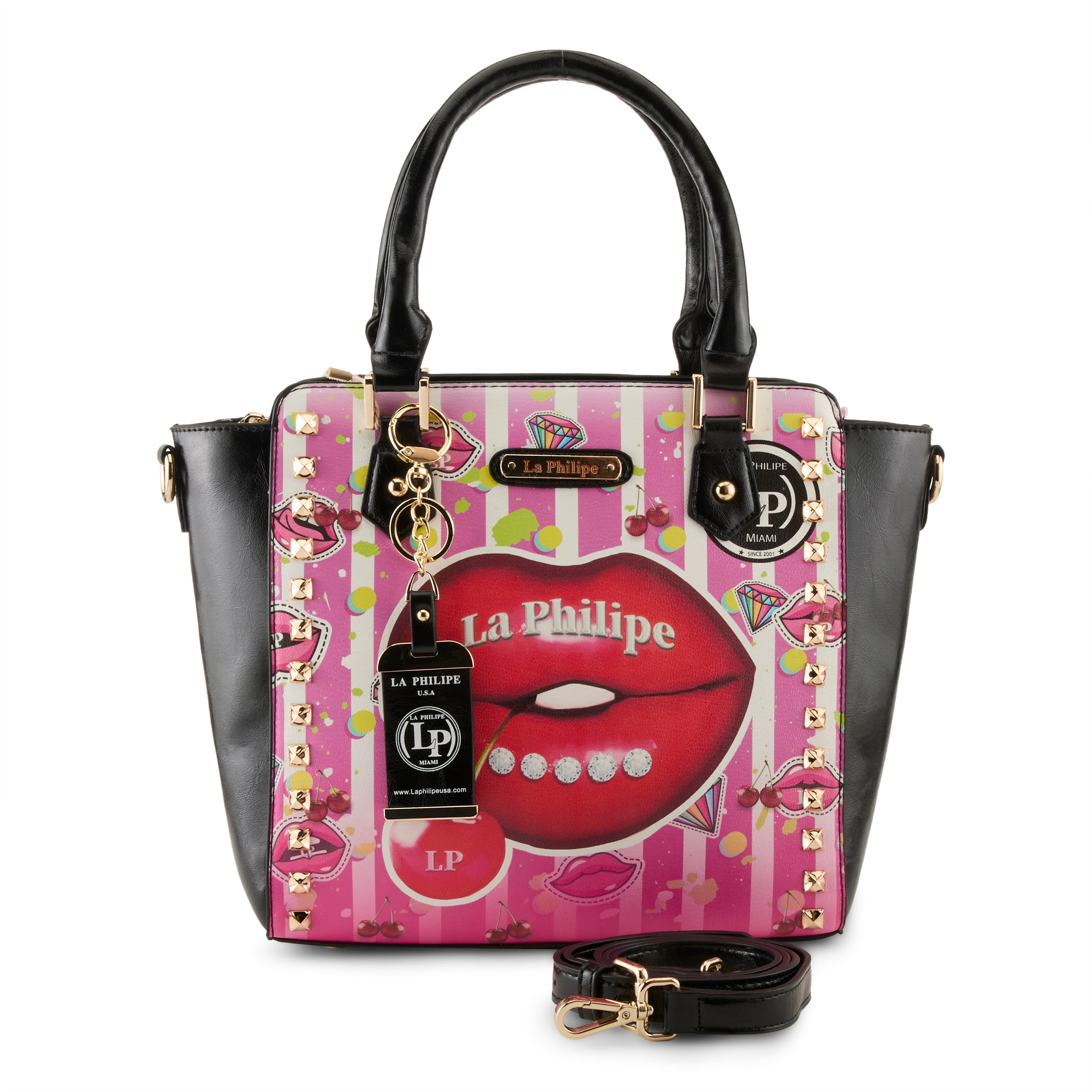 LA PHILIPE LP1022-18 JUICY LIPS HANDBAG-SATCHEL