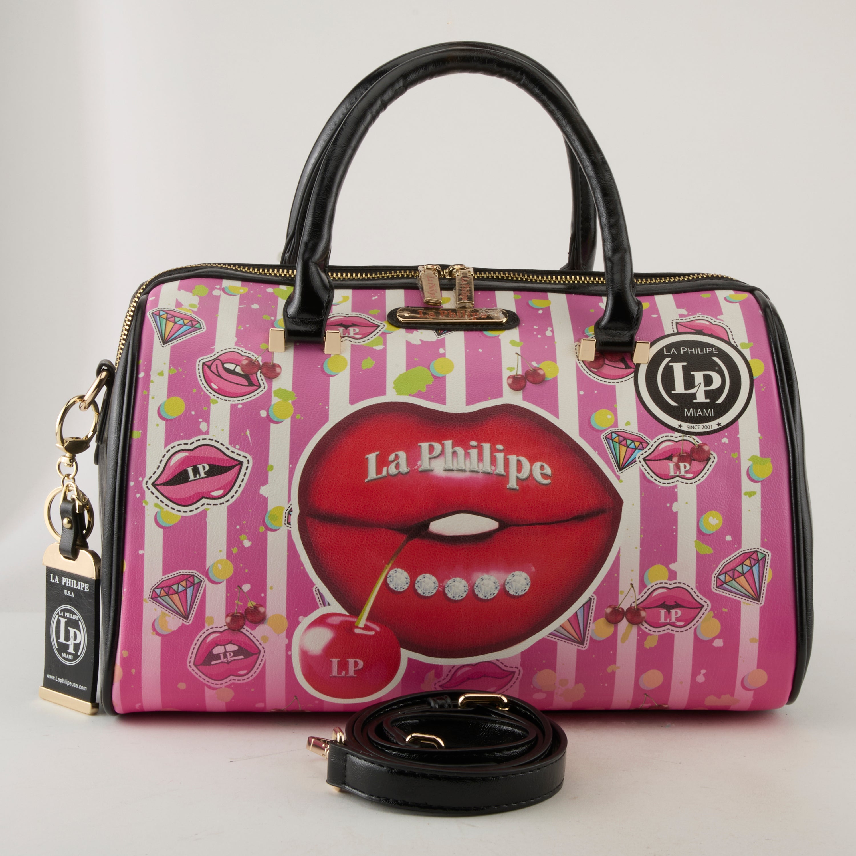 LA PHILIPE LP1020-18 JUICY LIPS HANDBAG-CLASSIC